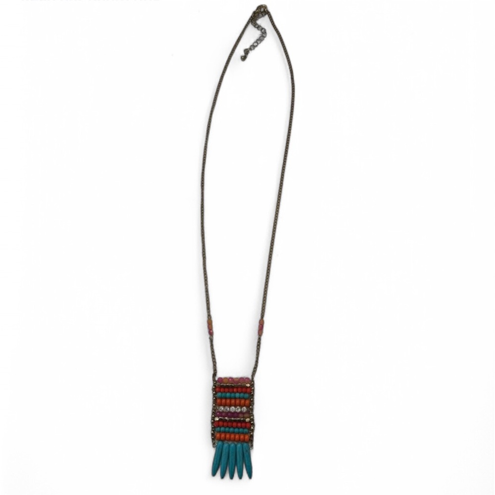 Beaded Tassel Necklace